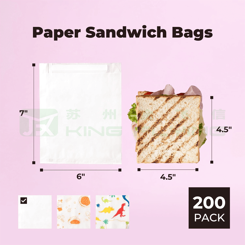 Compostable Soft Packaging Glassine Paper Bag For Clothes