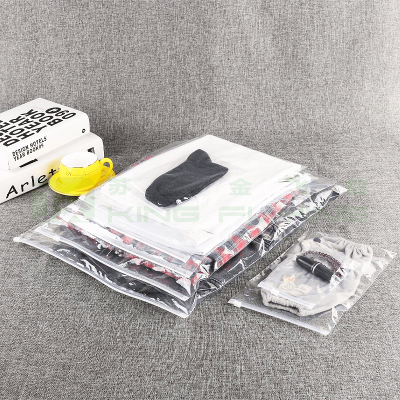 Shirts Clothing Thick Self-adhesive Resealable Poly Zipper Ziplock Bag