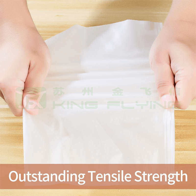 Custom Printing Matte Frosted Ziplock Plastic Packaging Bag For Garments