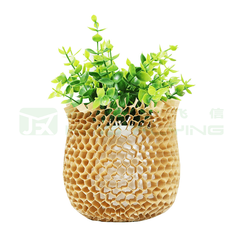 Shock Absorbent Eco Friendly Honeycomb Kraft Sleeve For Bottle Protection