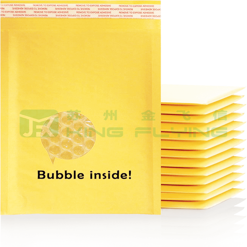Carbon Negative Kraft Bubble Cushioning Bag For Climate Positive Packaging