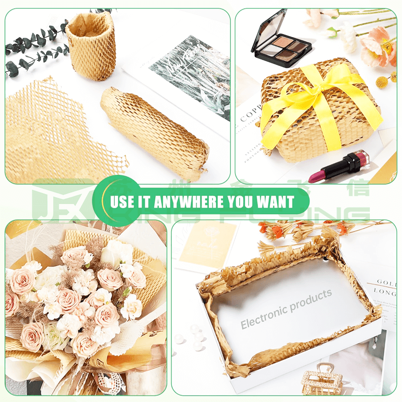 Custom Printed Shockproof Eco Friendly Honeycomb Paper Sleeve For Wrapping