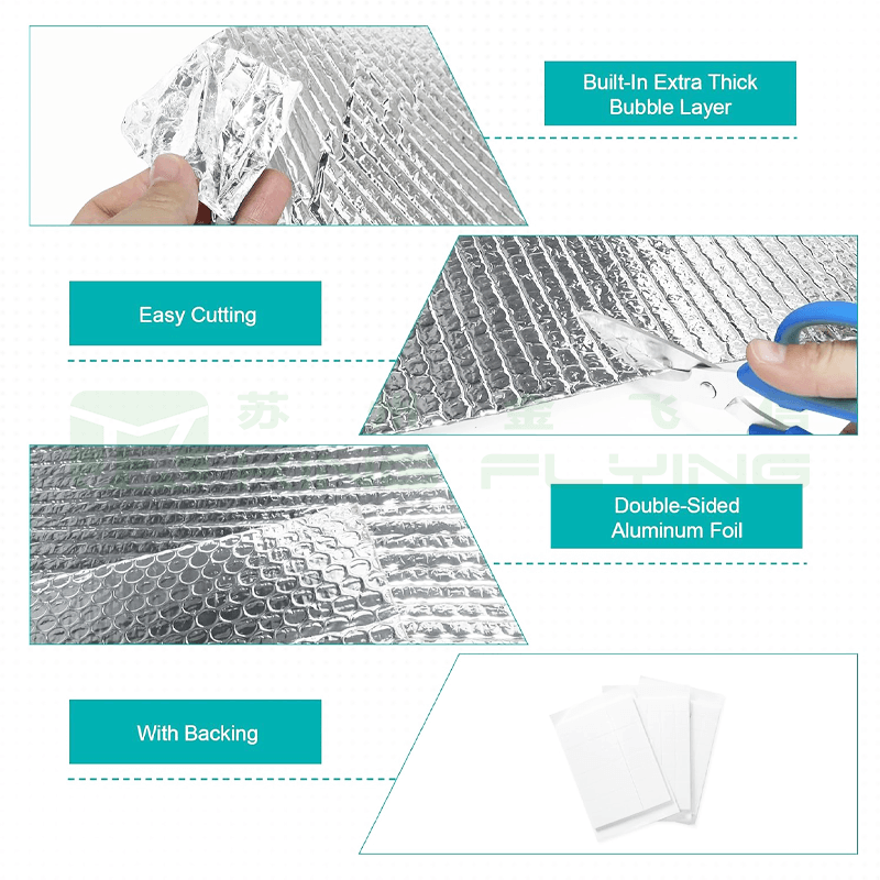 Heat Vapor Barrier High Reflective Bubble Thermal Insulation Packaging Material