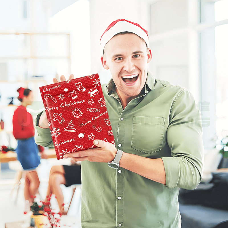 Strong Adhesive Shipping Bubble Padded Plastic Bag For Clothing Packaging