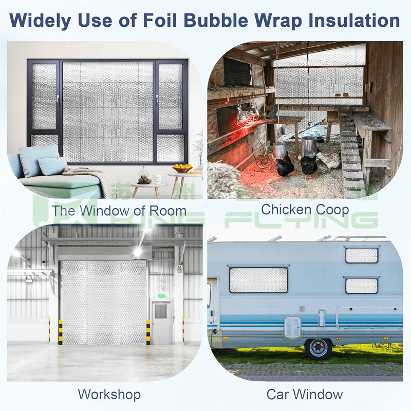 High R-Value Fireproof Reflective Double Bubble Aluminium Heat Insulation Material