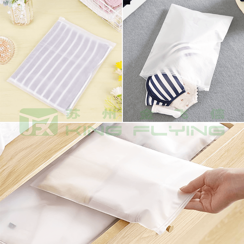 High Qality Printed Bag With Zipper Lock For Clothing Packaging