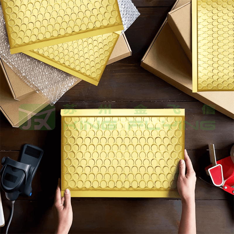 Custom Logo Metallic Bubble Mailer Clothes Shopping Packaging Bag