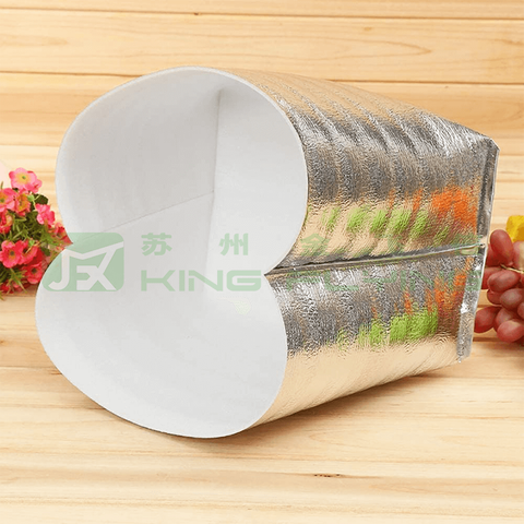 Insulated Grocery Shopping Aluminized Cooler Bag For 24-48 Hours Delivery