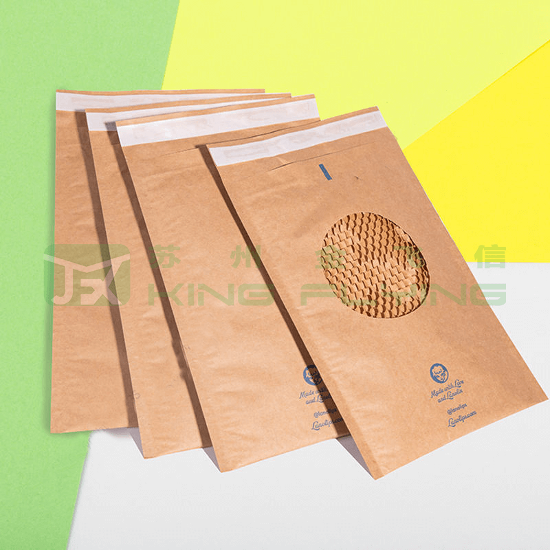 Custom Design 100% Biodegradable Kraft Honeycomb Packaging Mailer For Documents