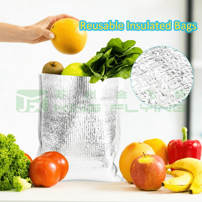Wholesale Disposable Aluminum Foil Insulated Thermal Cooler Packaging Bag