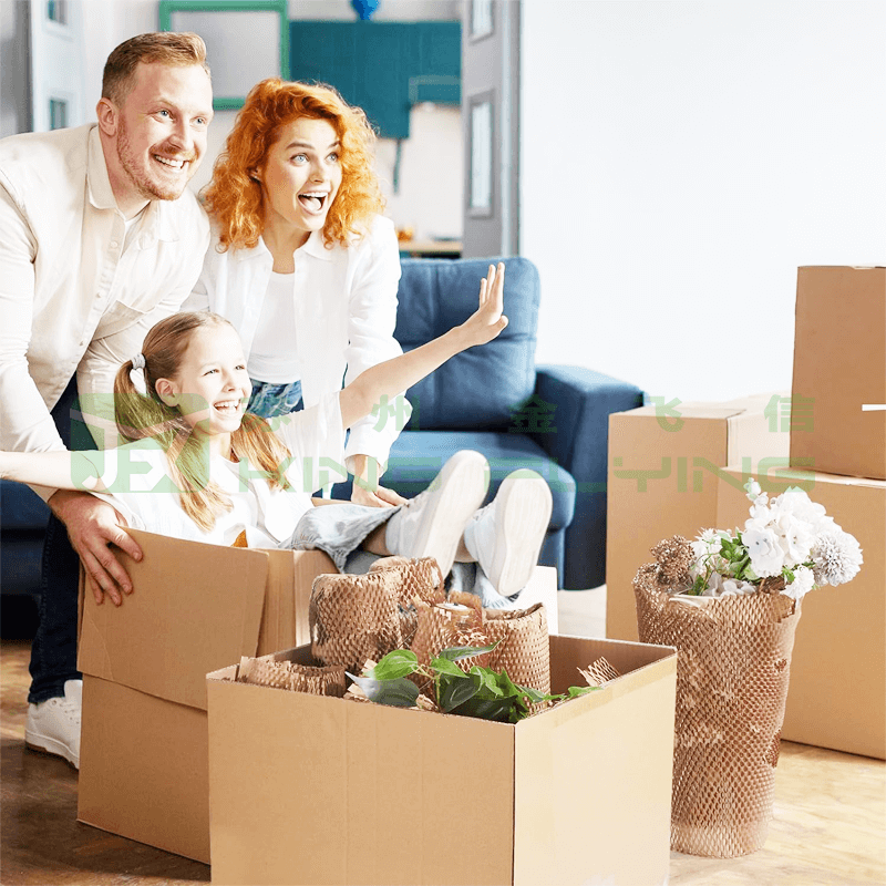 Degradable Kraft Paper Red Wine Glass Bottle Honeycomb Sleeve