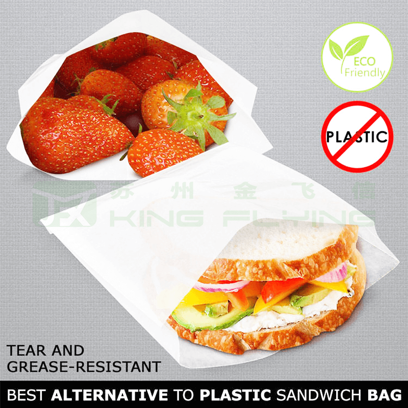 Custom Printed Eco-Friendly Degradable Clothing Packaging Glassine Paper Bag