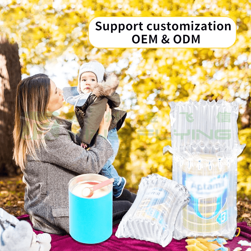 Wholesale Biodegradable Transparent Color Air Cushion Column Packaging Bag