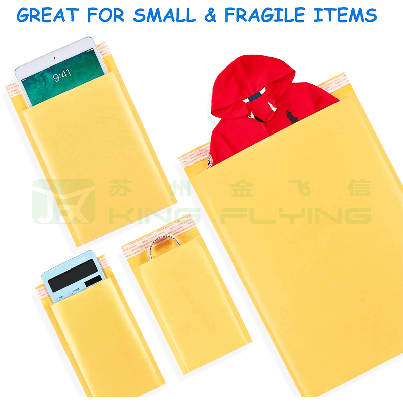 Soil-Degradable Kraft Paper Bubble Mailer For Earth-Return Green Packaging