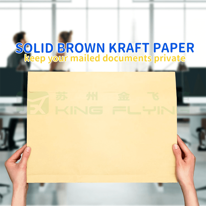 Printed Logo High Quality Kraft Paper Packaging Pouch