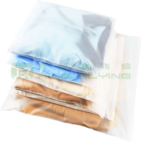 Factory Wholesale Custom Logo Printed Frosted Zipper Plastic Packaging Bag