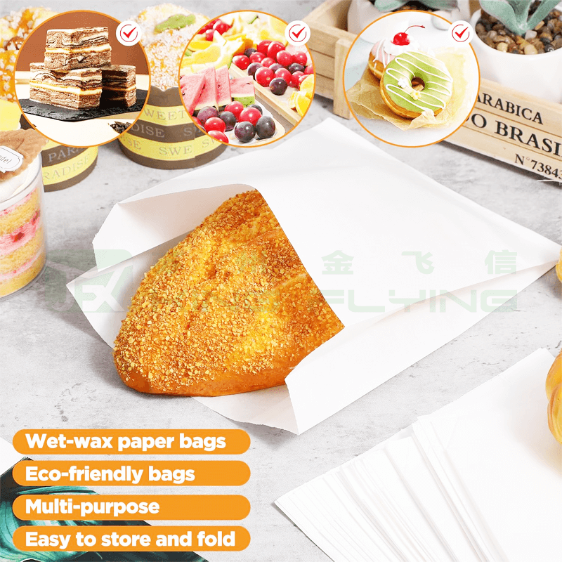 Custom Biodegradable Recycled Self-Adhesive Sealed Transparent Wax Glassine Bag