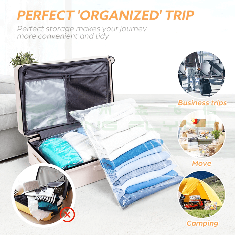 Custom Printed Eco Reusable Plastic Frosted Zipper Bag For Clothing