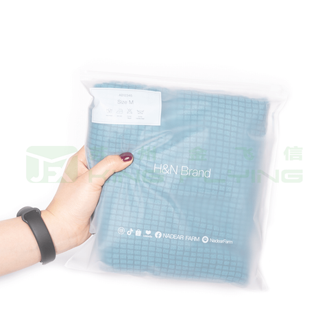 Custom Matte Frosted Ziplock Seal Plastic Zipper Bag