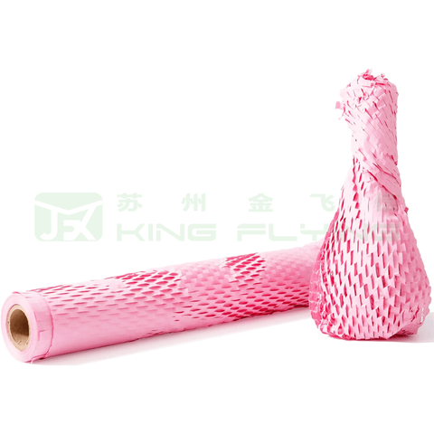 Eco-friendly Biodegradable Recyclable Kraft Wrapping Paper Roll With Honeycomb Cushion