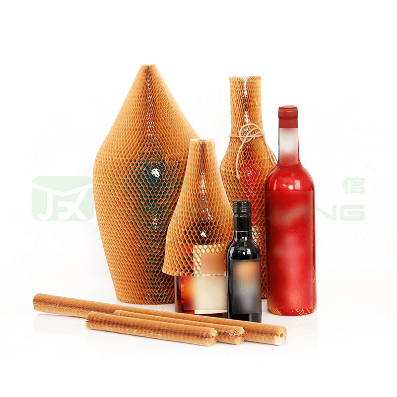Eco-Friendly Honeycomb Protective Paper Sleeve For Wine Bottles