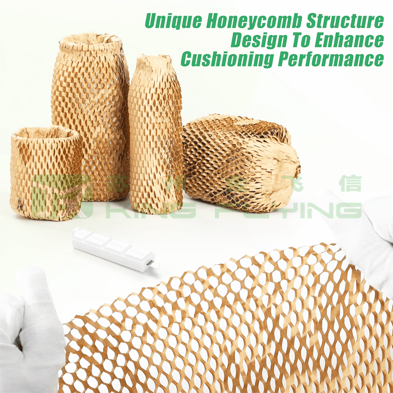 Custom Printed Shockproof Eco Friendly Honeycomb Paper Sleeve For Wrapping