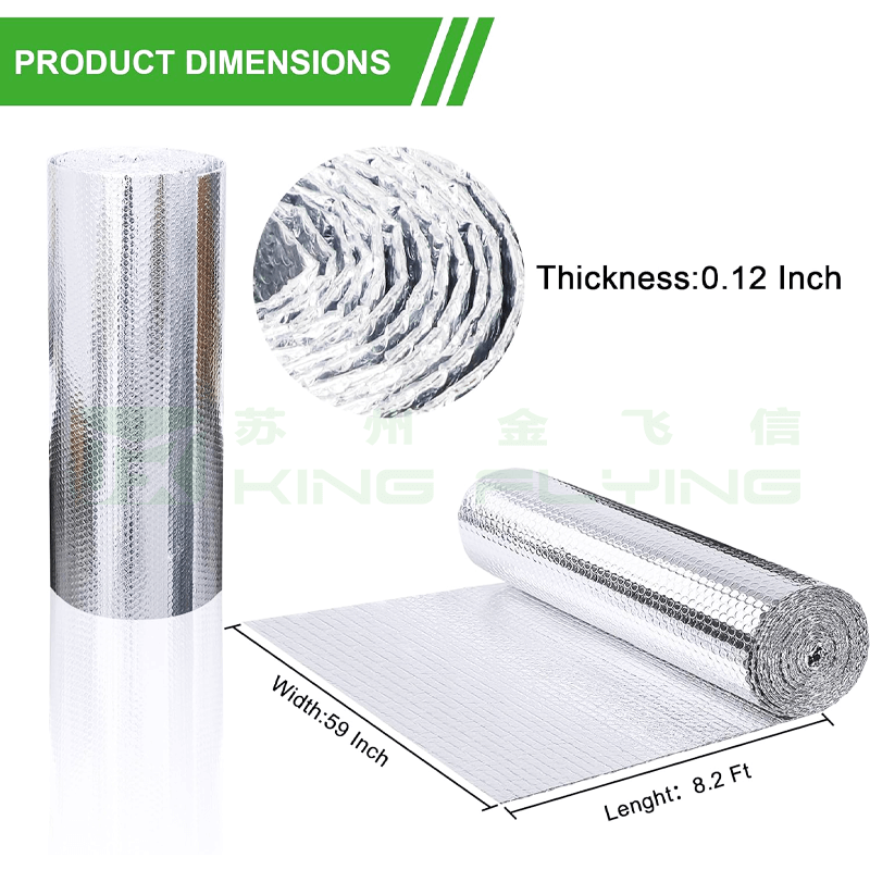 China Fireproof Foil Bubble Radiant Barrier Reflective Insulation Building Material