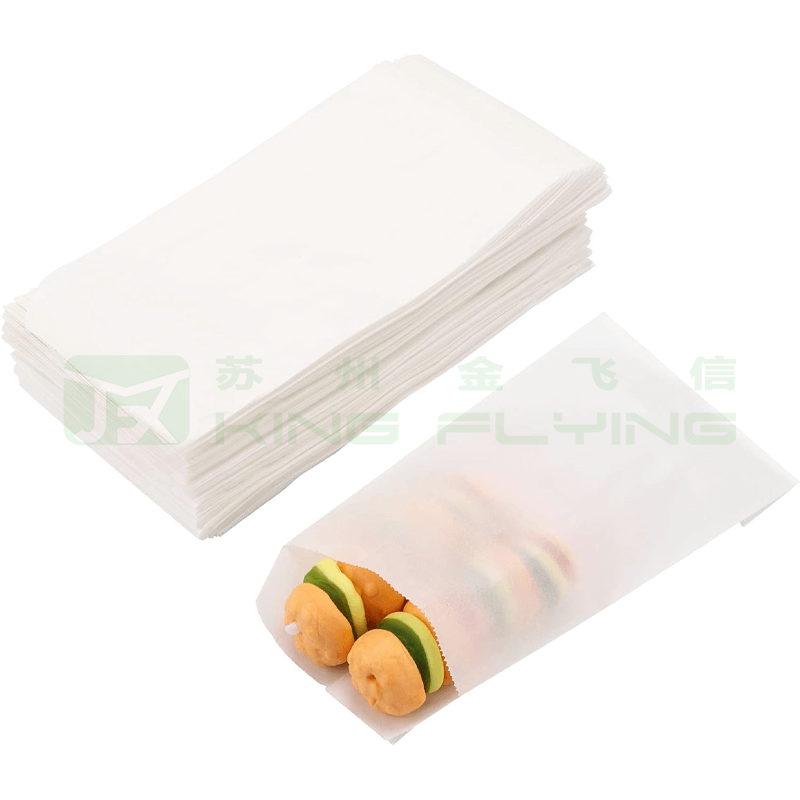 Customizable Eco-Friendly Recyclable Waterproof Biodegradable Wax Coated Glassine Paper Bag