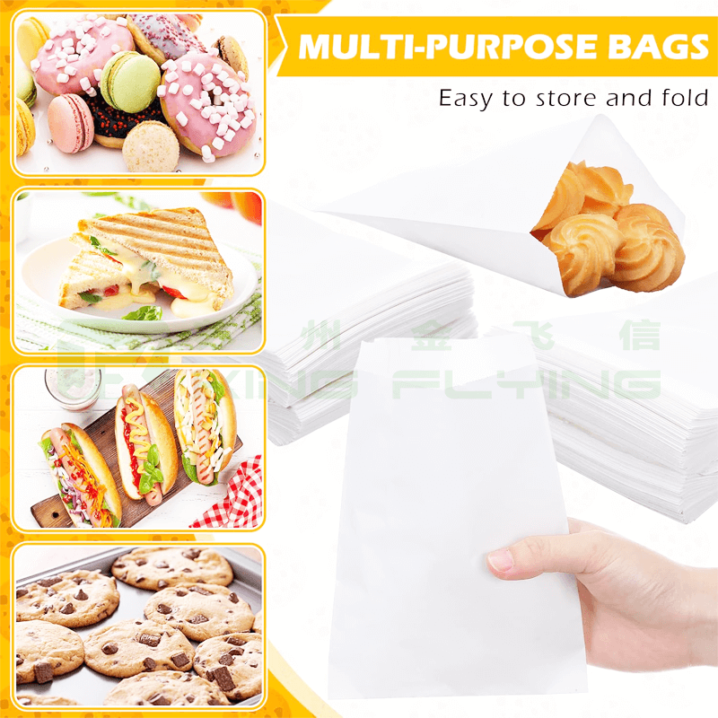 Factory Wholesale Eco-Friendly 100% Recyclable Glassine Paper Bag For Clothing