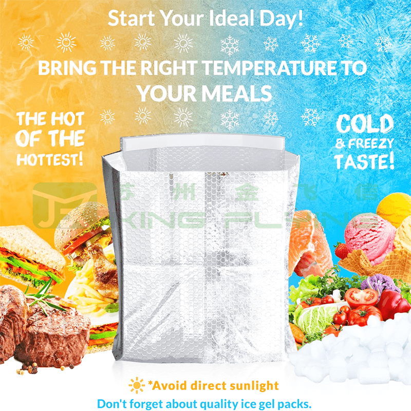 Summer Essential Aluminum Bubble Thermal Bag For Ice Cream Packaging