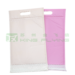 Self-adhesive Shipping Courier Poly Bubble Padded Packaging Envelope With Handle