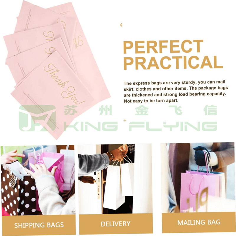 New Design Easy Tearing Strip Waterproof Plastic Packaging Bag