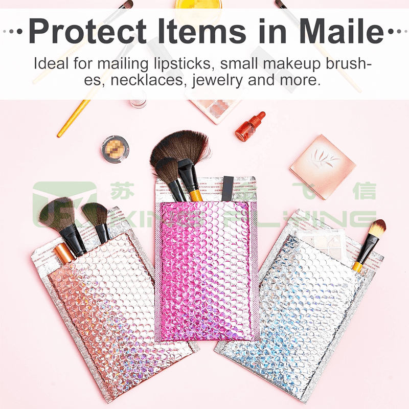 High Repurchase Shipping Logo Custom Made Wholesale Metallic Bubble Envelope