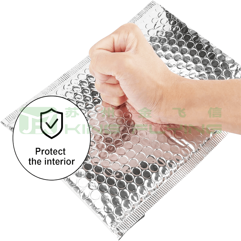 Custom Printed Various Color Foil Metallic Bubble Aluminum Express Bag