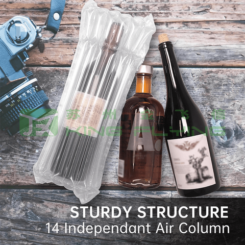 Air Column Cushion Inflatable Protective Packaging Bag For Wine Bottles