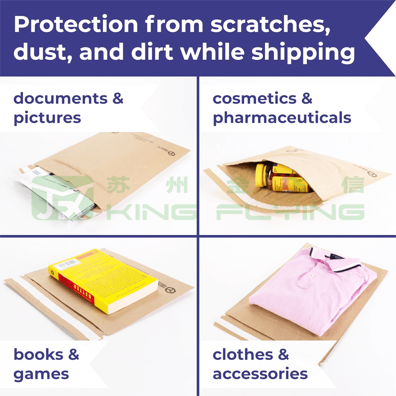 Biodegradable Paper Honeycomb Padded Mailing Bag For Courier Delivery Packaging
