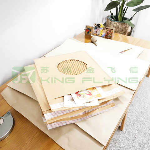 Biodegradable Paper Honeycomb Padded Mailing Bag For Courier Delivery Packaging