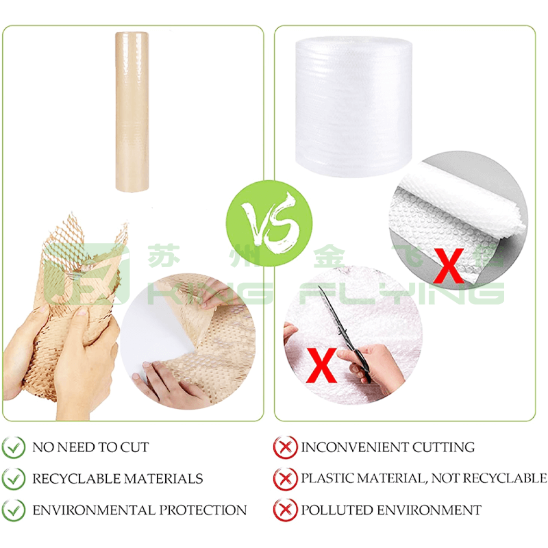 Premium Kraft Honeycomb Paper Roll For Gift Wrapping And Shipping