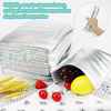 Insulated Grocery Shopping Aluminized Cooler Bag For 24-48 Hours Delivery