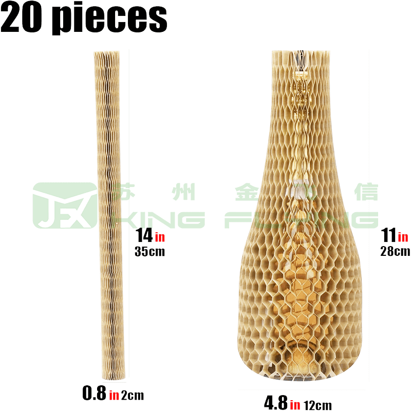 Custom Biodegradable Kraft Paper Honeycomb Wrap Sleeve For Fragile Products