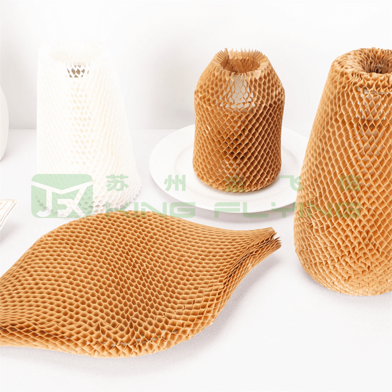 Eco-Friendly Recycled Honeycomb Paper Sleeve For Safe Wine Bottle Protection