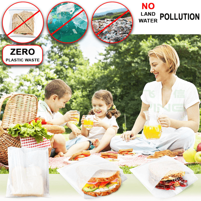 Custom Printed Eco-Friendly Degradable Clothing Packaging Glassine Paper Bag