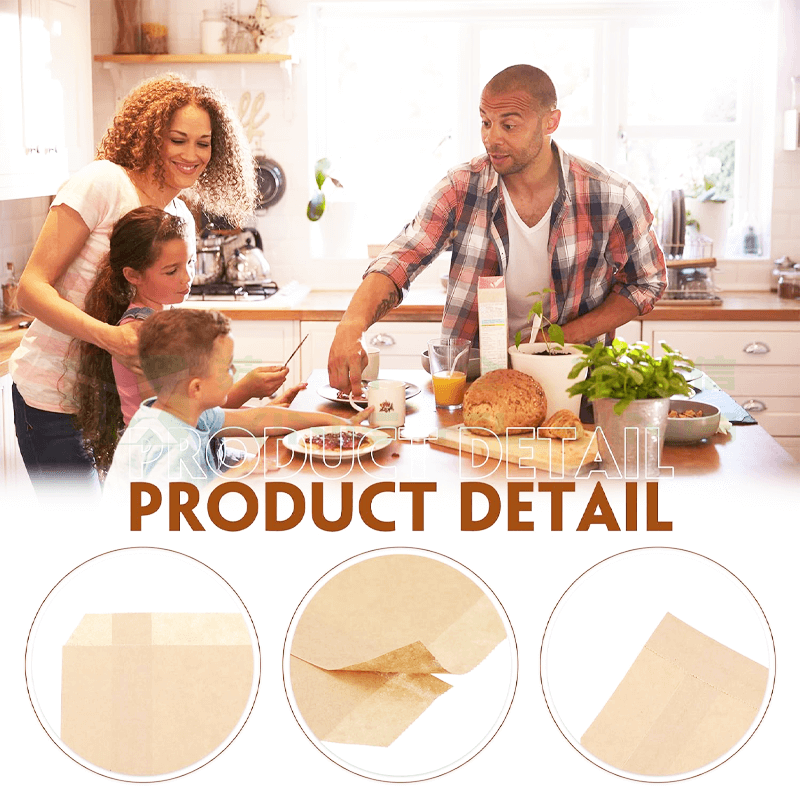 Self-Adhesive Semi-Waxed Eco-Friendly Durable Glassine Paper Bag For Clothing Packaging