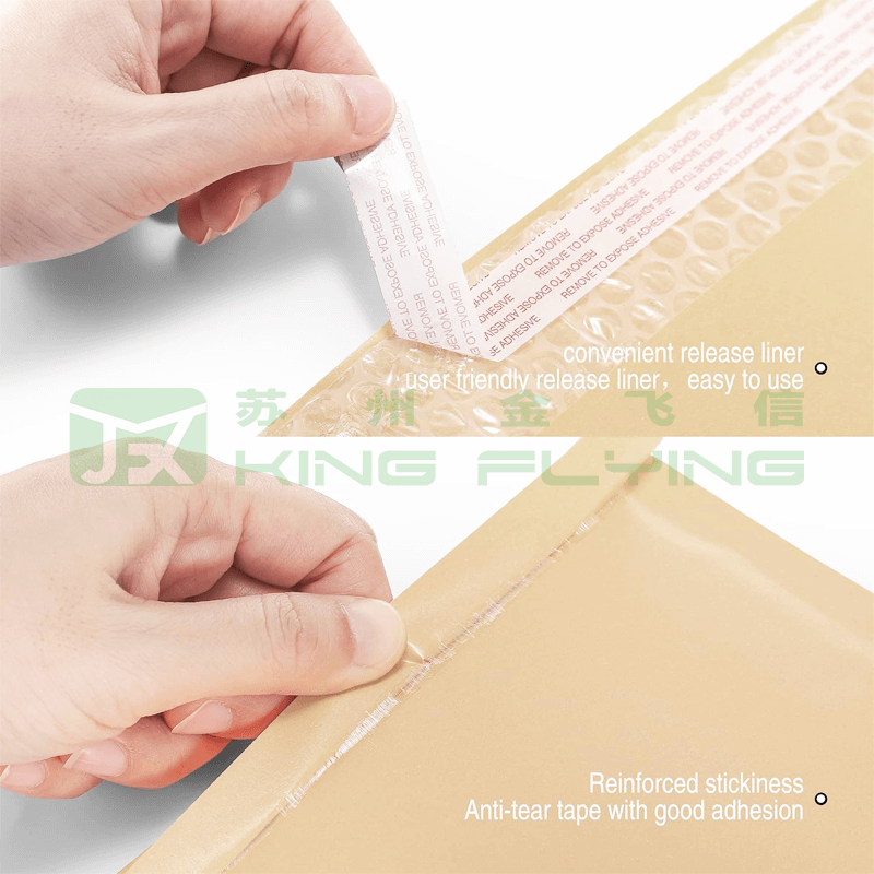 Factory Wholesale Biodegradable Customized Printed Kraft Bubble Mailing Bag