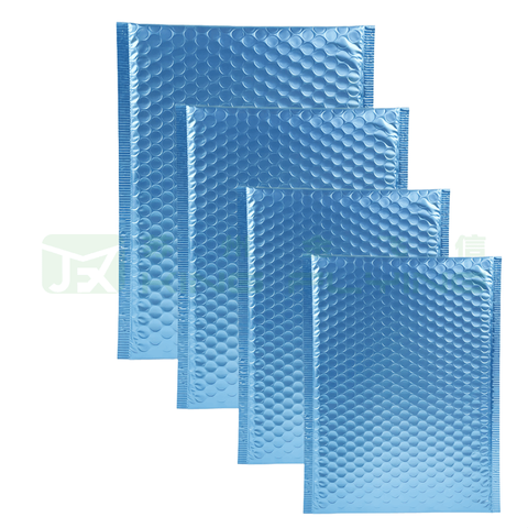 Shockproof Aluminum Film Metallic Bubble Express Packaging Bag