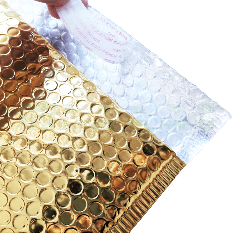 Aluminum Film Shockproof Metallic Bubble Express Mailing Bag