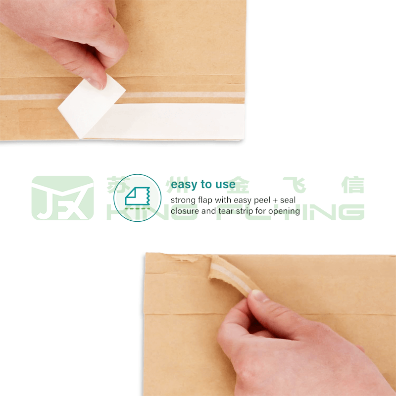 Logo Design Printed Eco-friendly Custom Recycled Kraft Paper Packaging Envelope