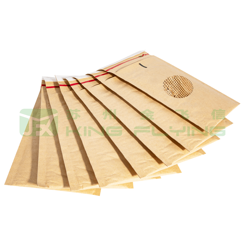 Custom Logo Design 100% Biodegradable Kraft Honeycomb Mailer For Documents