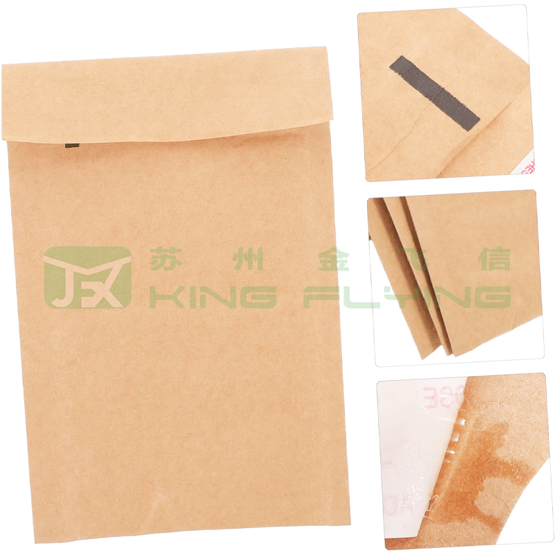 Seal Sealing Kraft Honeycomb Courier Delivery Packaging Mailer For Clothing
