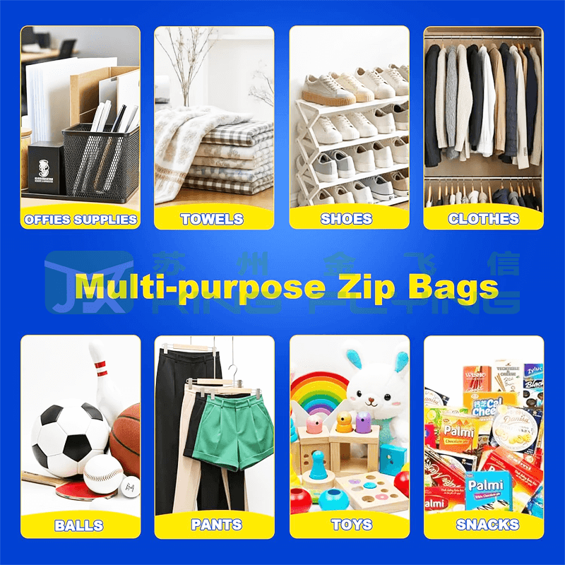 Wholesale Frosted Plastic Poly Slider Zipper Bag For T-shirt Packaging